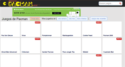 Desktop Screenshot of juegosdepacman.com